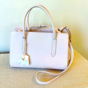 RADLEY LONDON Soft Pink Satchel w Gold Accents, Shoulder Strap & OG Scottie Tags